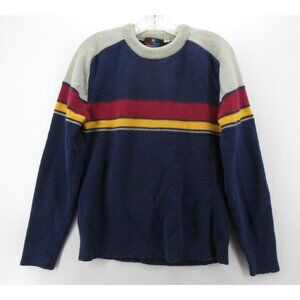 VINTAGE White Stag Sweater Large (XS) Wool Pullover 80s 90s Colorblock*